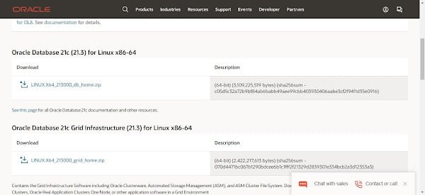 Oracle Database 21c Downloads