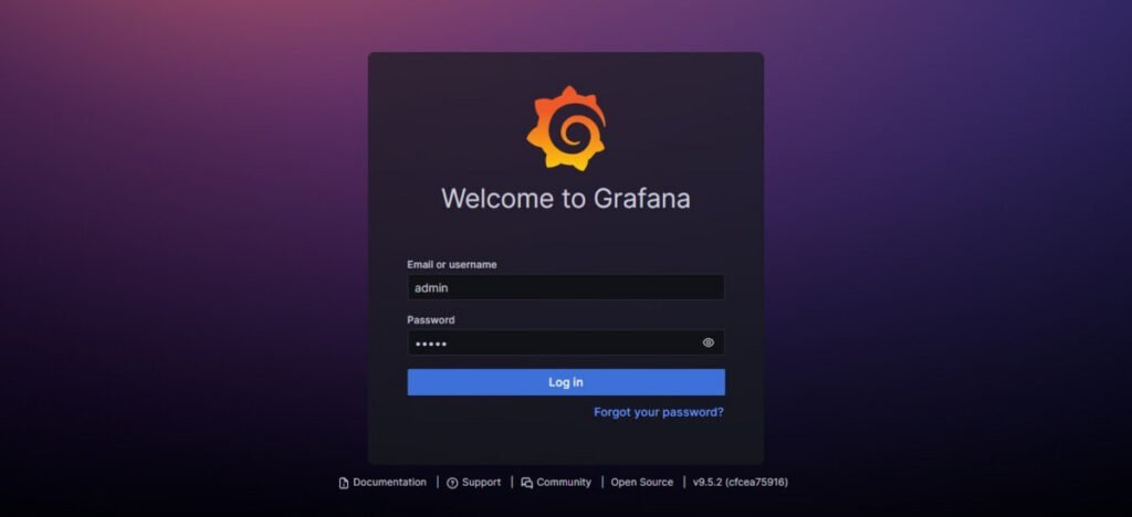 Grafana Dashboard Login