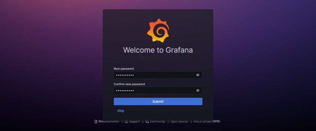 Grafana Dashboard Set Password