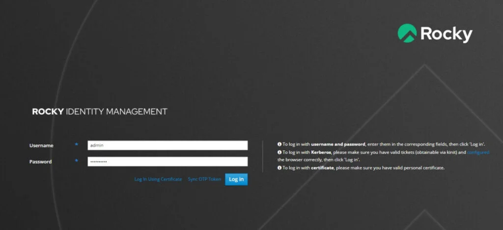How to install FreeIPA on Rocky Linux 9 2 IPA Server Login