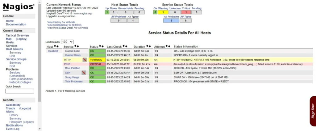 Install Nagios Core on Rocky Linux 9 3 Nagios Core Services