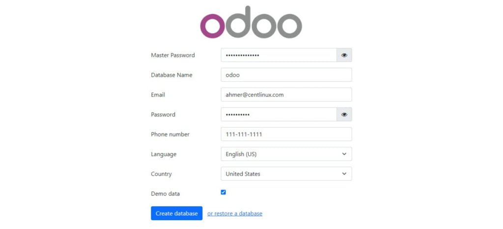 Odoo 16 Web Config