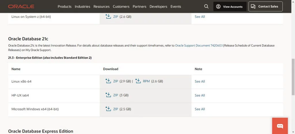 Oracle Database Software Downloads