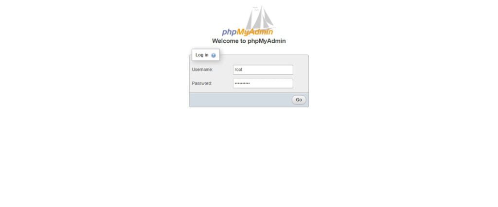 phpMyAdmin Login