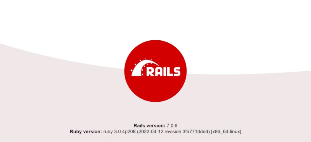 Install Ruby on Rails in Rocky Linux 9 2 Ruby on Rails Example Homepage