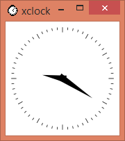 Linux xclock