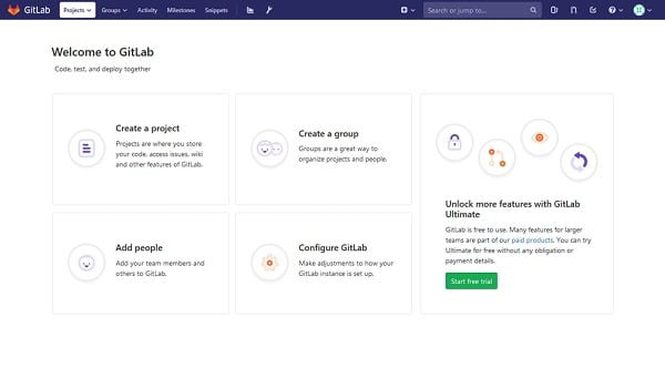 GitLab Server Dashboard