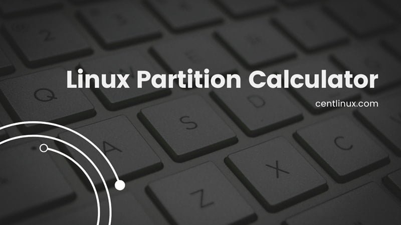 Simple Linux Partition Calculator