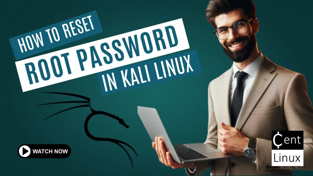 How to reset root password in Kali Linux