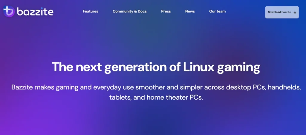 Bazzite Linux: A Gamer’s Delight 2 Bazzite Website