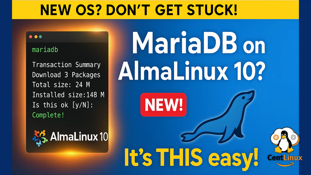 How to Install MariaDB on AlmaLinux 10