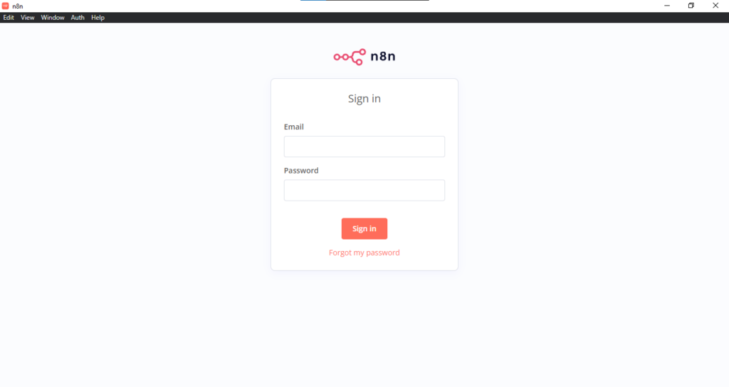 n8n Login Page